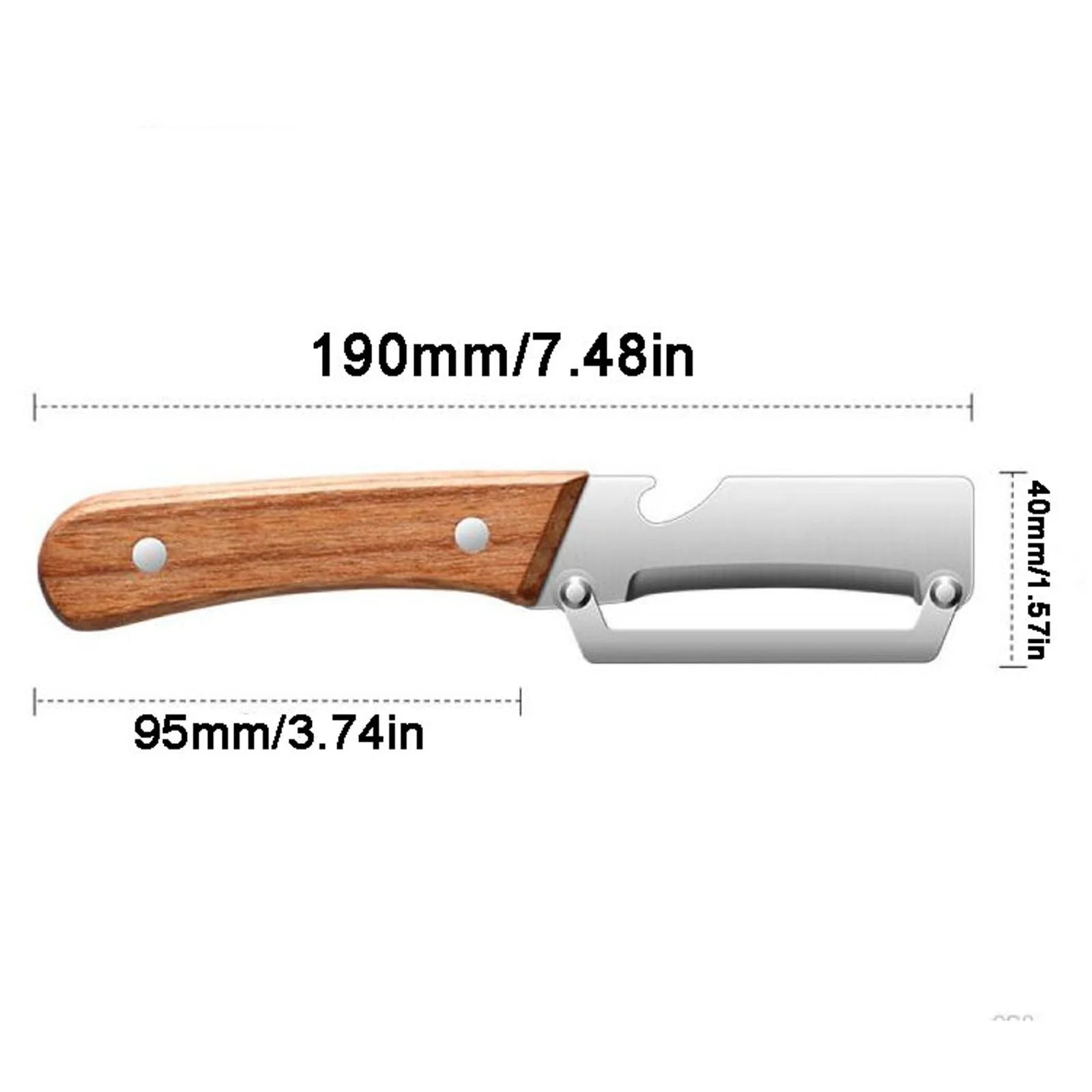 Multi Functional Vegetable Peelers for Kitchen, Ultra-Sharp Stainless Steel Blade & Ergonomic Wood Handle Kitchen Tool for Fruits, Vegetables, Pelador De Papas Pumpkin Papaya Zucchini